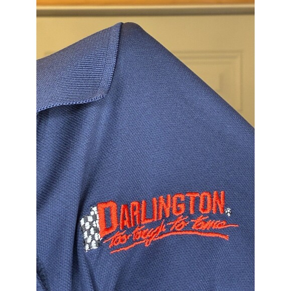 Nascar Shirt Womens X Large Polo Darlington Raceway Blue Short Sleeve Core 365 - Picture 3 of 9